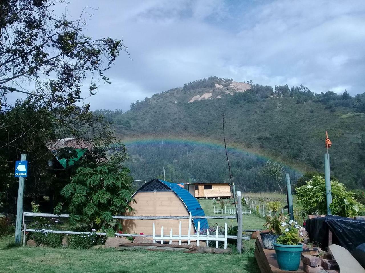 Bahareque Casa Camping Villa Monguí Buitenkant foto