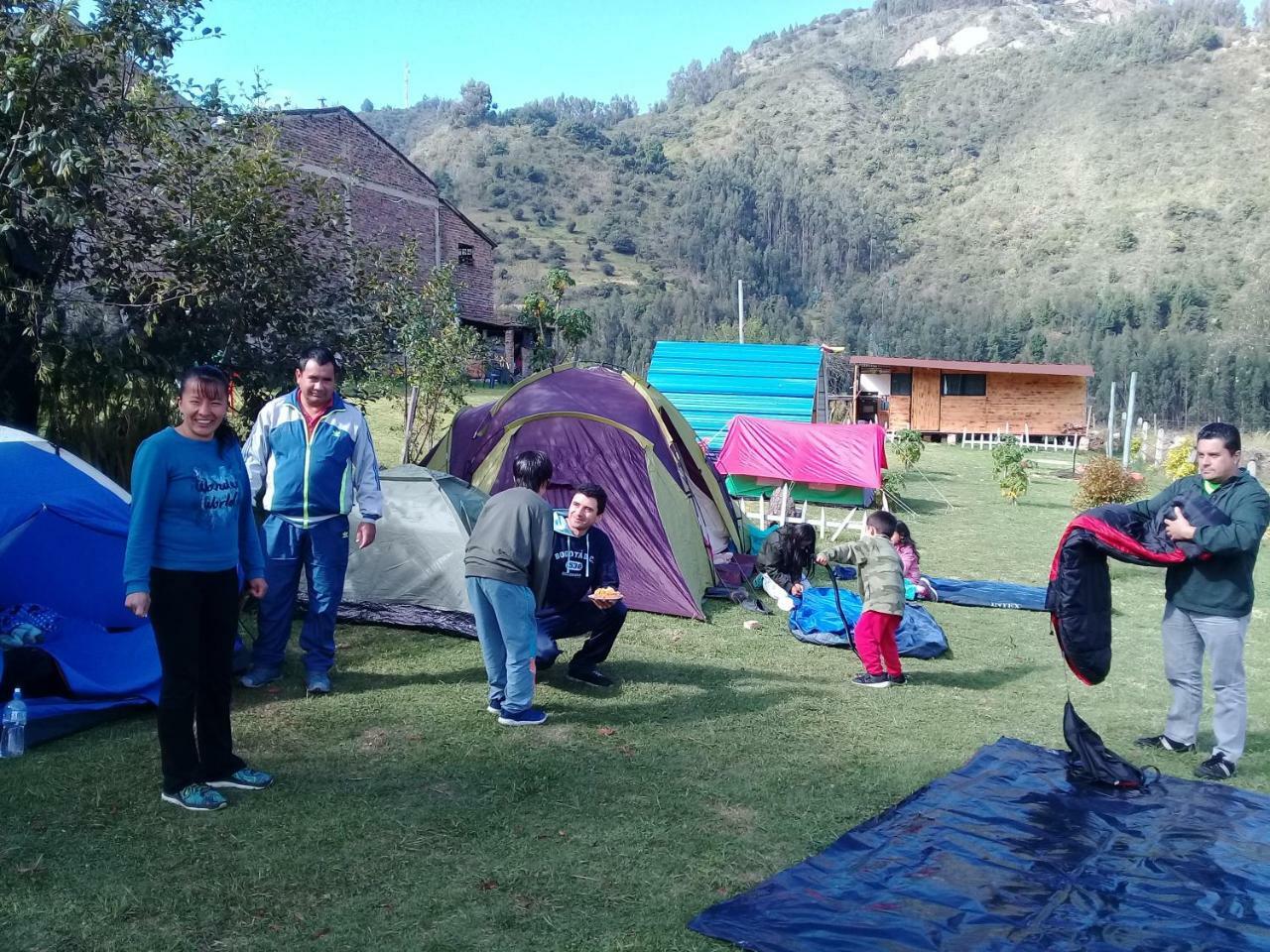 Bahareque Casa Camping Villa Monguí Buitenkant foto