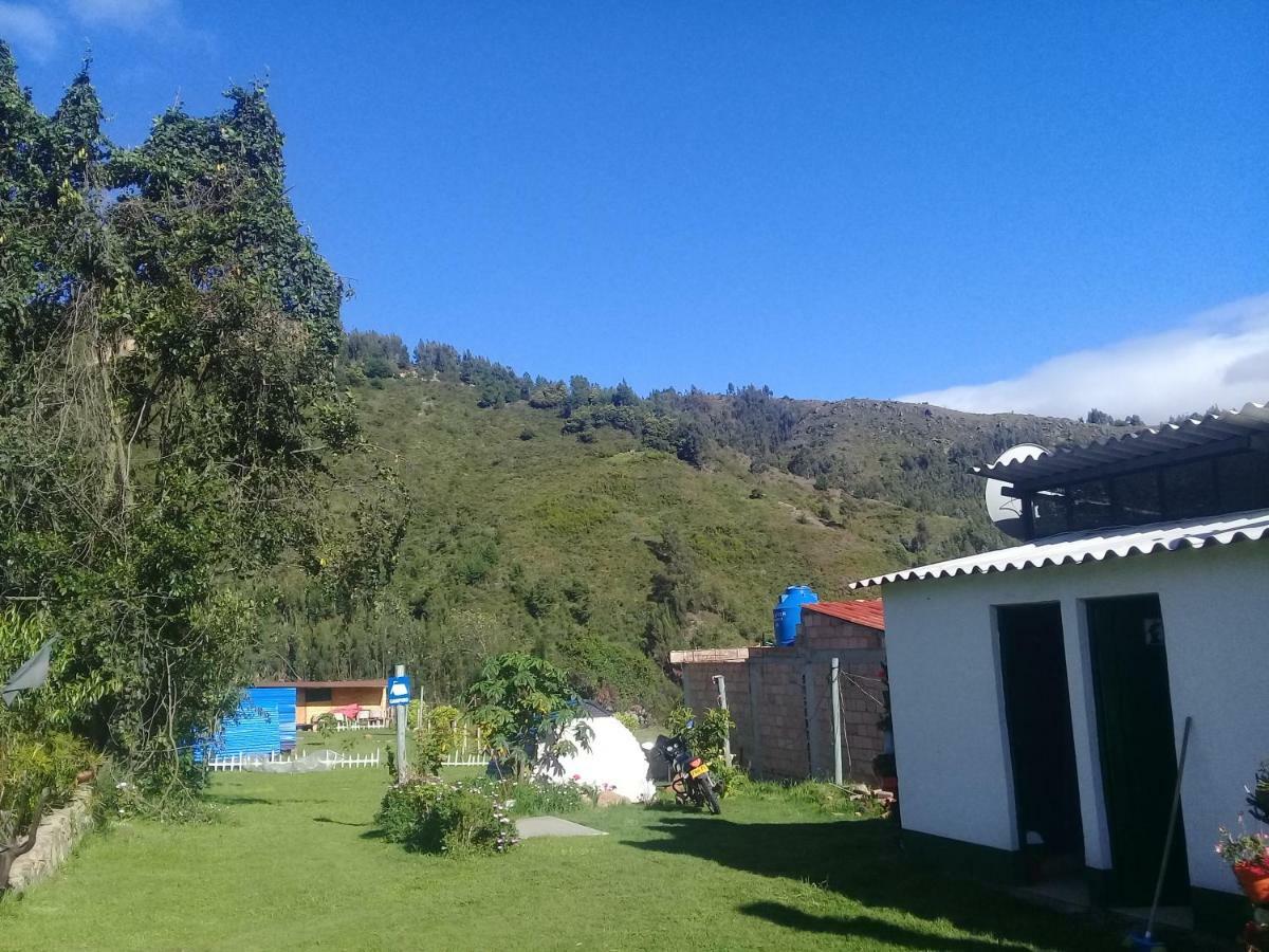 Bahareque Casa Camping Villa Monguí Buitenkant foto